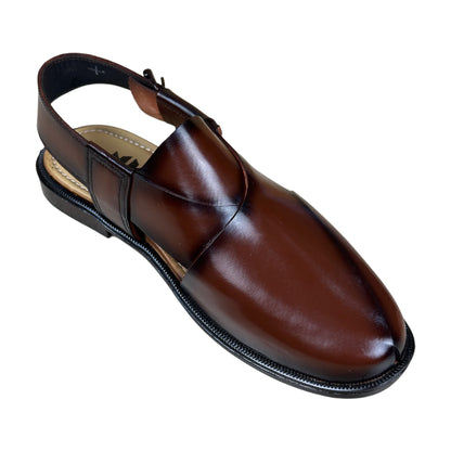 Katha Brown Leather Sandal